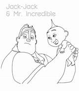 Jack Coloring Incredibles Pages sketch template