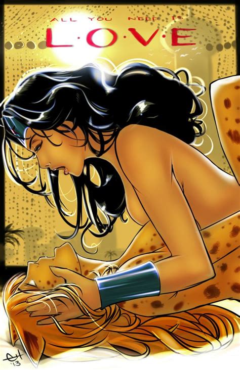 Wonder Woman Erotic Lesbian Sex Cheetah Naked