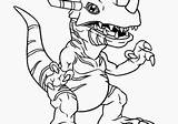 Coloring Pages Guilmon Digimon Elegant Printable Kids Divyajanani sketch template