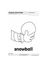 Snowball sketch template