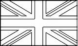 Reino Unido Bandeira Colorir Jack Bandeiras Desenhos Wecoloringpage Bunting Colorpages Divyajanani sketch template