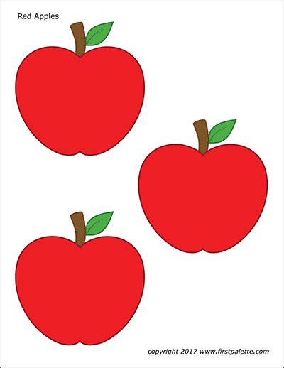 apples  printable templates coloring pages firstpalettecom
