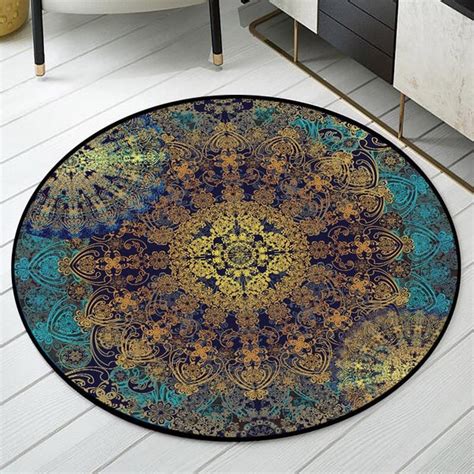 tapis rond art abstrait mon tapis rond