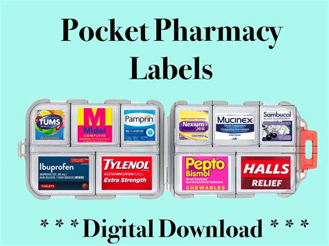 pocket pharmacy labels   etsy