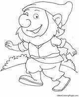 Coloring Dwarf Dopey Pages sketch template