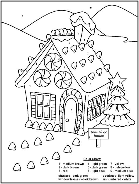 christmas color  numbers  coloring pages  kids christmas