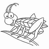 Coloring Pages Bug Grasshopper Cute Kids Insect Bugs Printable Insects Color Top Sheets Online Butterfly Momjunction Worksheet Getcolorings Cricket Print sketch template