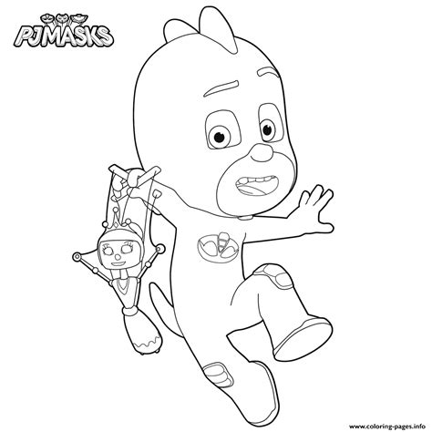 pj mask coloring pictures coloring page printable