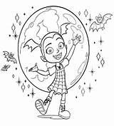 Vampirina Coloring Pages Happy Printable Categories Coloringonly sketch template