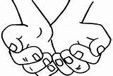 Hands Coloring Pages Cupped Shaking Empty Color sketch template