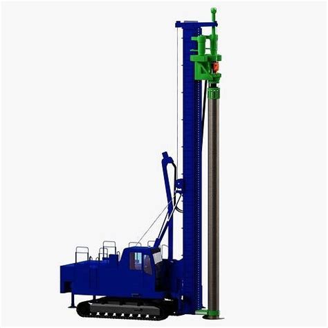 3d Model Drilling Rig Low Poly 3d Model Nissha Dhj45 Vr Ar Low Poly