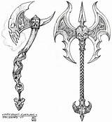 Axe Knight Warcraft Sword Draw Weapons Tattoos Axes Runeblade Espada Creativeuncut Wrath Espadas Scythe Undertaker Bocetos sketch template