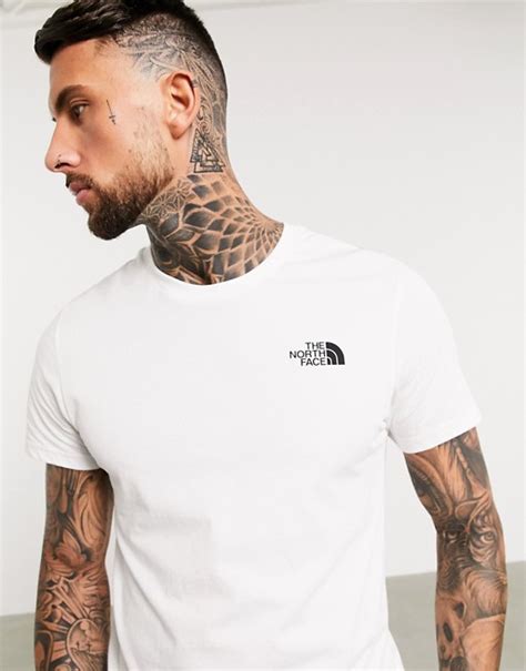 north face simple dome  shirt blanc asos