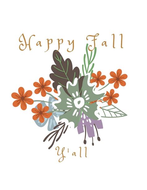 happy fall yall printables