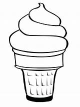 Ice Cream Coloring Cone Pages Print Printable Color Book Getcolorings sketch template