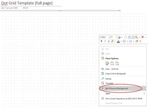 create   onenote page template   teach