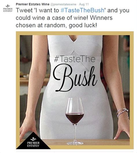 sexist taste the bush advert for australian premier estates wine maker