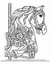 Carousel Coloring Pages Getdrawings sketch template