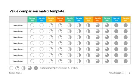 comparison matrix template   hislideio