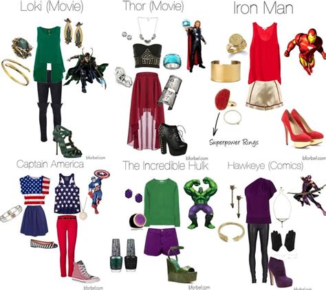 avengers fashion marvel inspired outfits marvel clothes avengers outfits