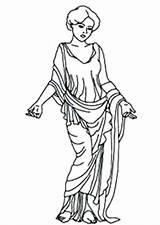Aphrodite Coloring Goddess Amazing Drawing Kids Color Template Sketch sketch template