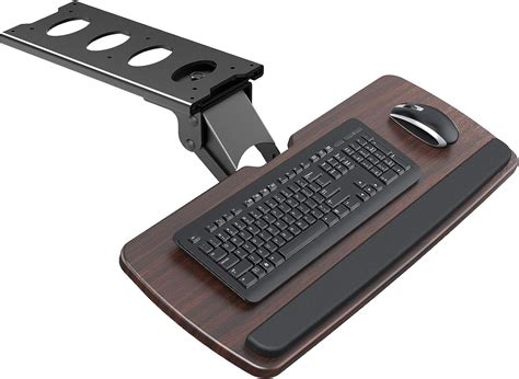 amazoncom huanuo keyboard tray  desk adjustable ergonomic sliding keyboard mouse