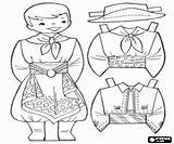 Coloring Gaúcho Dress Pages Doll Paper Argentina Games Clothing Oncoloring Game Traditional Printable Sheets Dolls sketch template