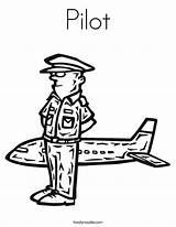 Pilot Coloring Print Pages Airplane Twistynoodle Community Helpers Kids Built California Usa Choose Board sketch template