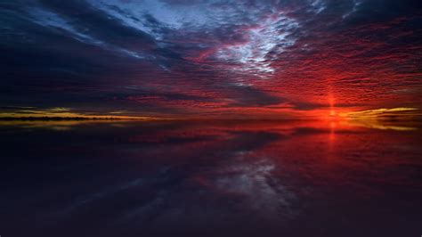twilight sea stars dusk dawn dark sunset  hd  wallpapersimagesbackgrounds