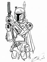 Boba Coloring Fett Pages Printable Getcolorings Wars Star Color sketch template