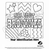 Brownie Scouts Brownies sketch template