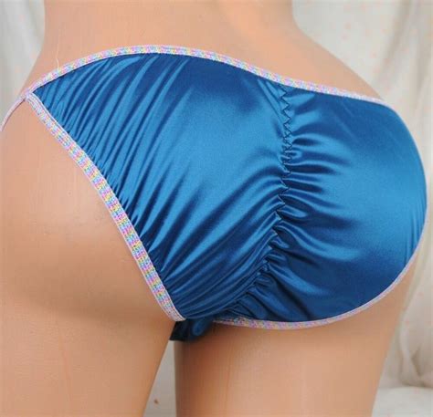 teal blue micro scrunch but sissy soft mens shiny bikini panties s m l xl ebay