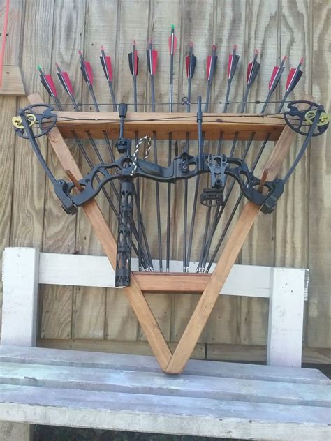 bow  arrow wall rack bow  arrow diy bow storage bow rack