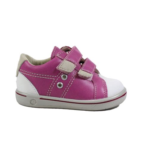 ricosta nippy 2623000 341 pink leather girls rip tape shoes girls