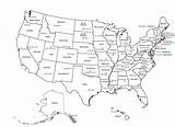 Capitals Map Printable Usa States United America Source sketch template