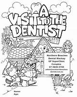 Coloring Dental Pages Kids Corner Month Health Popular Northern Coloringhome sketch template