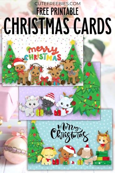 printable christmas cards gift tags cute freebies