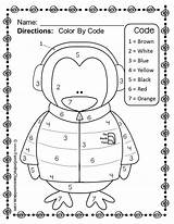 Winter Preschool Number Color Penguin Printable Numbers Kindergarten Worksheets Fun Coloring Printables Activities Kids Answers Freebie Know Pages Math Theme sketch template