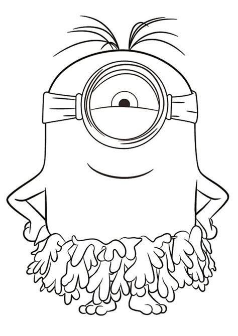 minion printable coloring pages