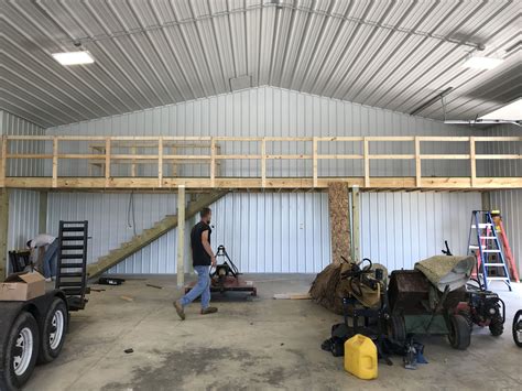 Pole Barn Loft Hidden Stairs 6 5 Ft X 42 Ft Storage Above And Below
