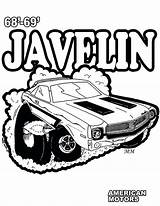Coloring Book Javelin Amc Hurst Rambler Sc Motors sketch template
