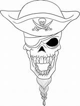 Pirate Coloring Skull Pages Printable Getcolorings Print Color Adult sketch template