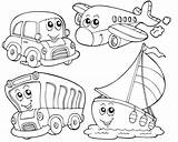 Ausmalbilder Fahrzeuge Malvorlage Verschiedene Transportmittel Kinder Malvorlagen Kostenlose Ausmalen Flugzeug Drucken Augen Kindergarten Bus Sportwagen Vorlagen Familie Baustelle Segelschiff Onlycoloringpages sketch template