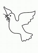 Coloring Dove Popular sketch template