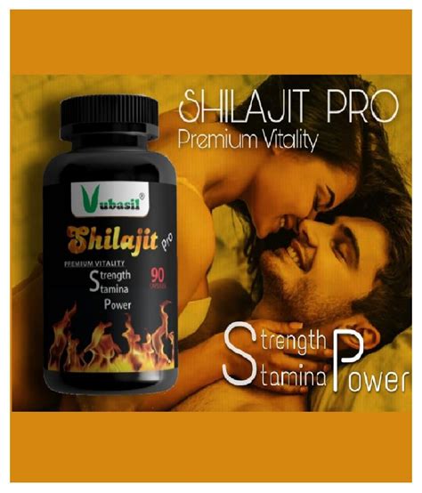 Vubasil Shilajit Pro Organic Herbal And Veg 90 Capsules Shilajeet Gold