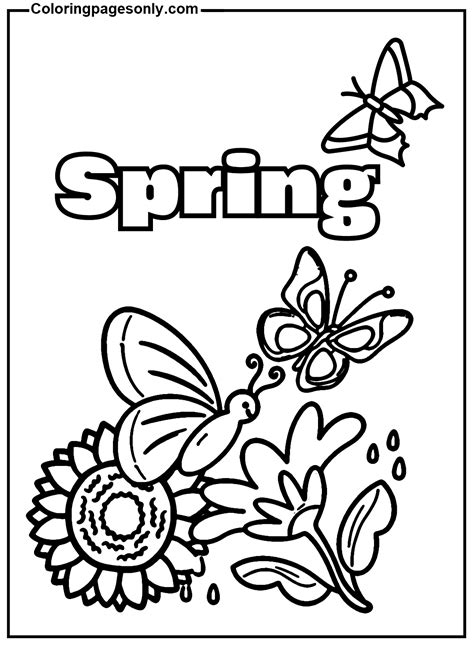 beautiful  day  spring coloring page  printable coloring pages