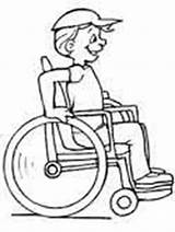 Coloring Pages Disabilities Needs Special People Wheelchair Disability Ws sketch template