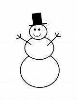 Snowman Printable Clipart Snowmen Clip Simple Snow Man Outline Coloring Pages Library Drawing Cartoon Face Transparent Pic Calendar Cliparts Webstockreview sketch template