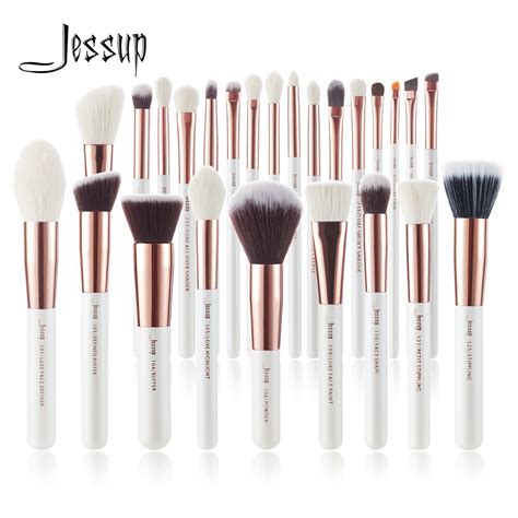 jessup brushes pearl white rose gold makeup brushes set professional