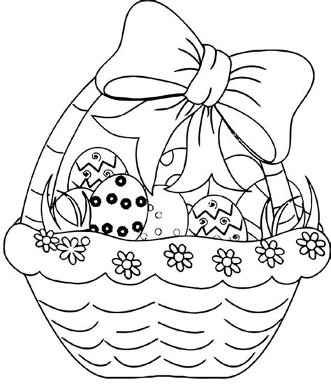 easter basket coloring pages  kids  coloring   coloring